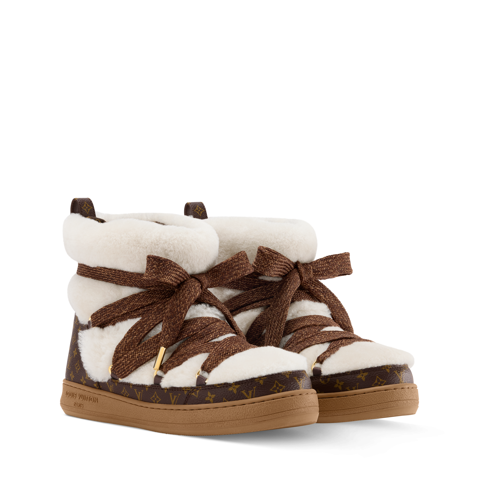LV Cloud Lace-Up Ankle Boot Trainers - Luxury Beige | LOUIS VUITTON